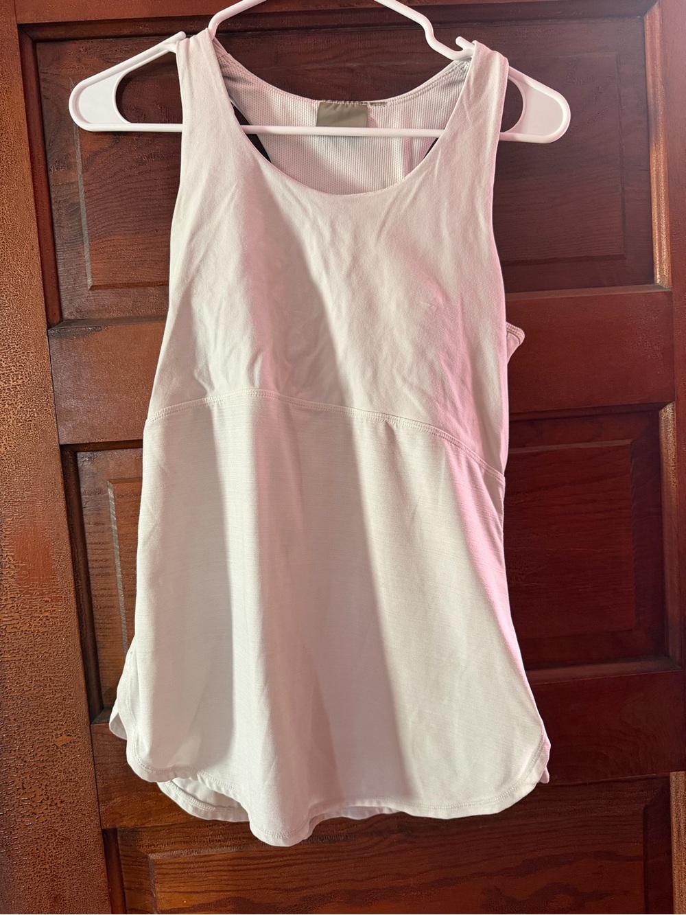 Athleta White Racerback Performance Tank